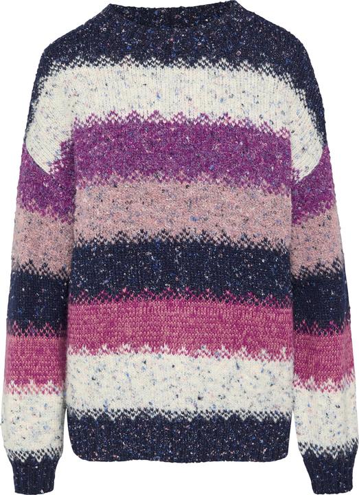 Actual product image s.Oliver Strickpullover Oversize Pullover mit mehrfarbigem Streifenmuster (S)