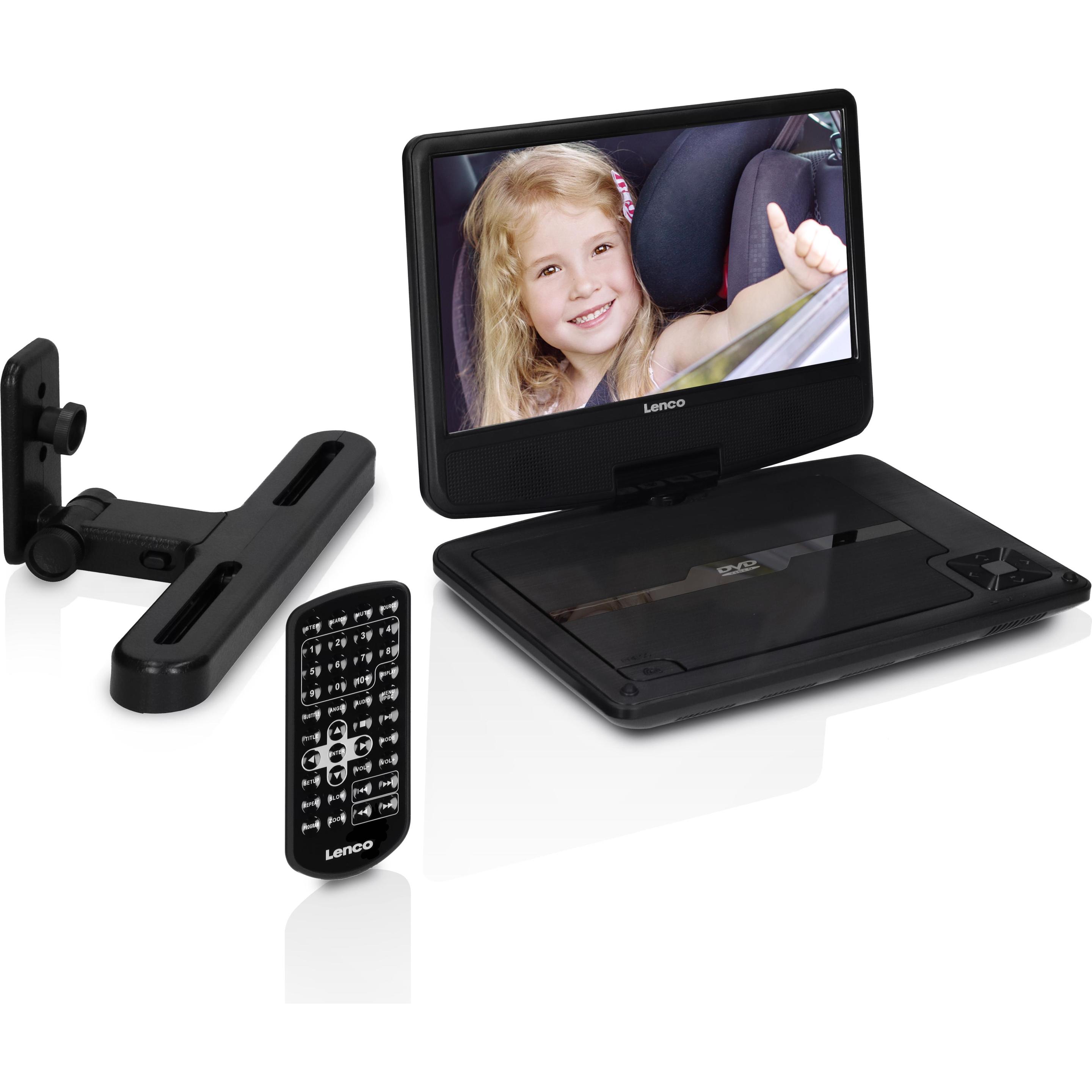 Lenco DVP-901 (1 GB, Draagbare DVD speler), Bluray speler + DVD speler, Zwart