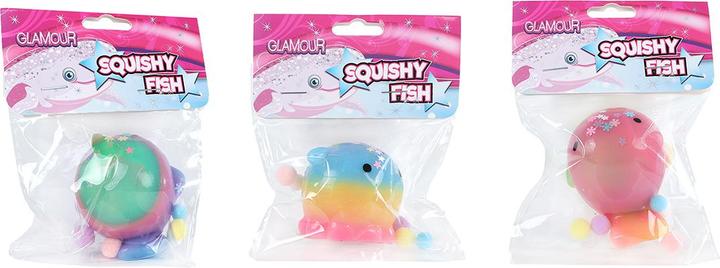 Image du produit Hippo Glamour Squishy Baleine avec paillettes (modèle aléatoire) (6 cm)