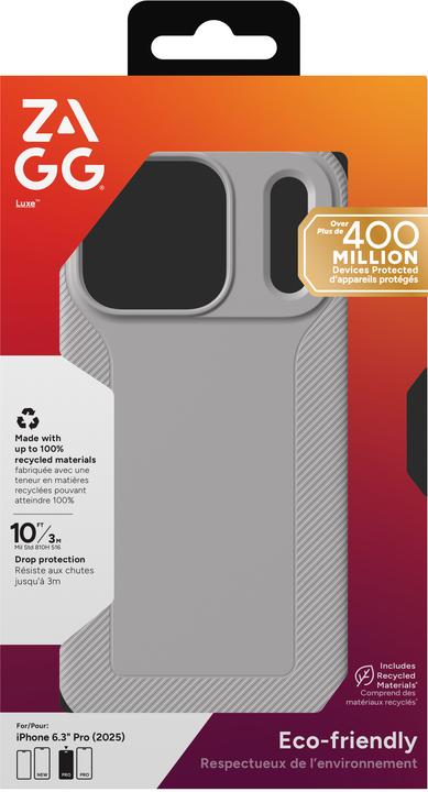 Actual product image Zagg Case für Apple iPhone 17 Pro Luxe Snap gray (Apple iPhone 17 Pro)
