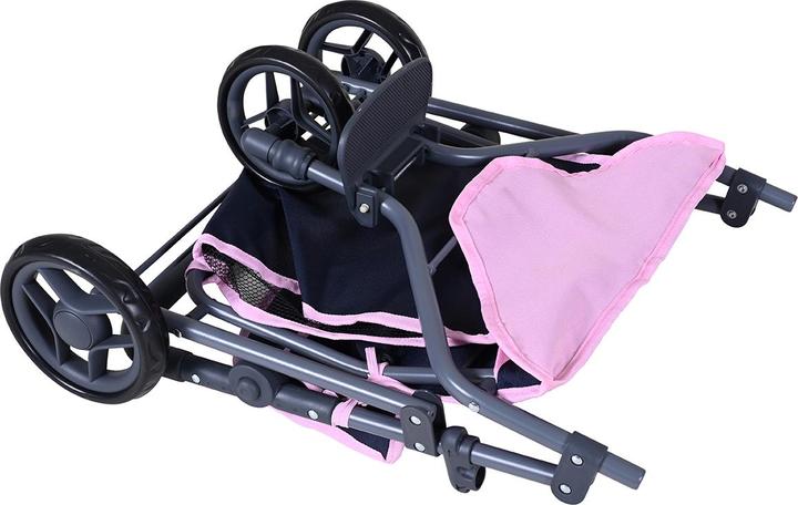 Image du produit Knorrtoys Zwillingspuppenwagen Duo - star dark pink