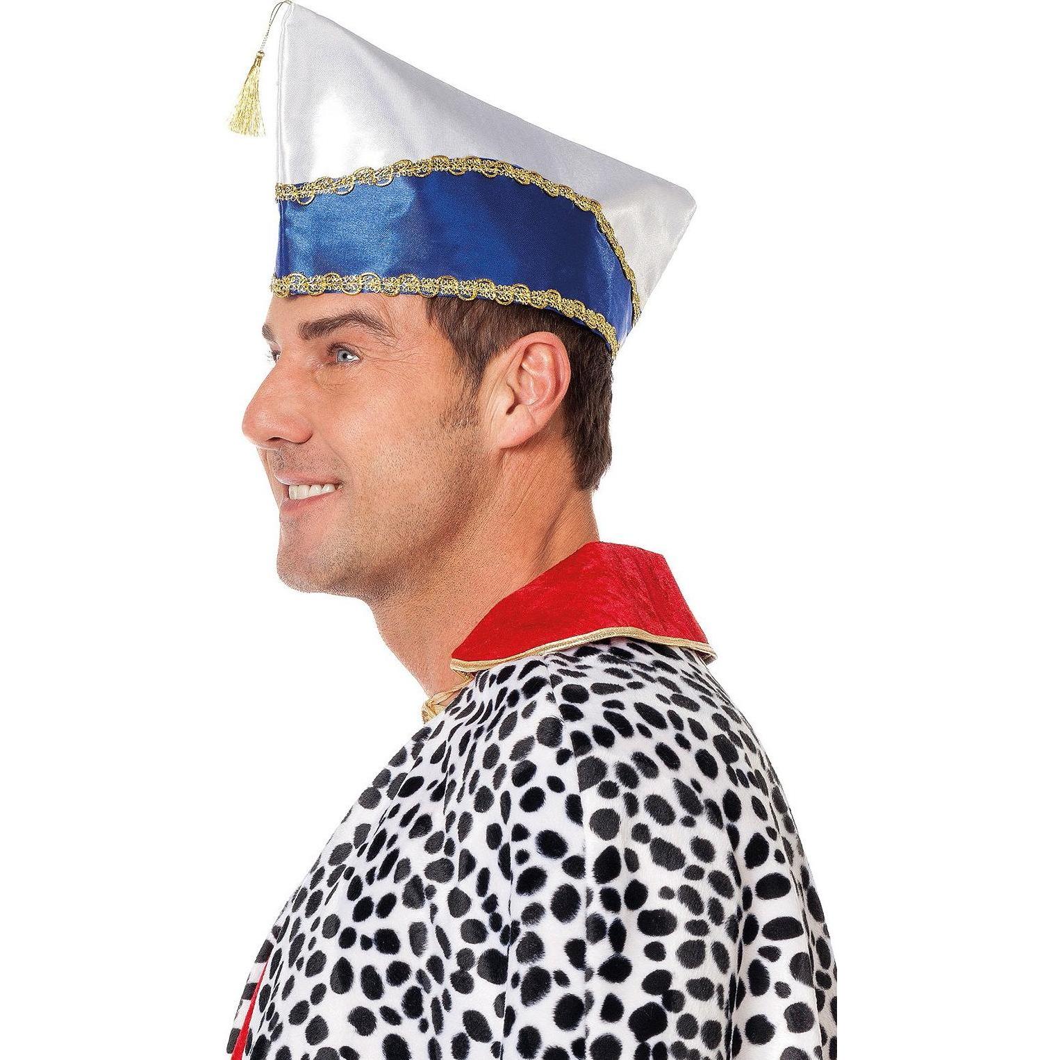 Thumbnail - Metamorph Narrenkappe blau-weiss - Karnevalsmütze für Fasching