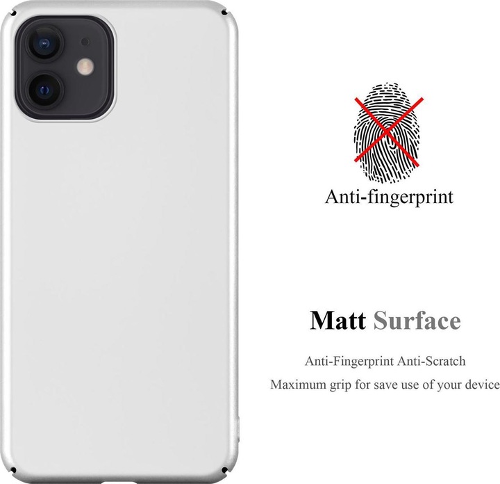 Actual product image Cadorabo Hard Cover Matt Metal Cover (Apple iPhone 12, Realme 12 Pro+)