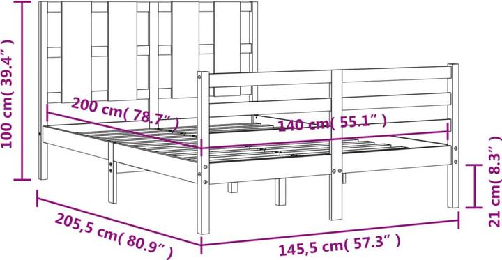 Produktbild vidaXL Nananne (140 x 200 cm)