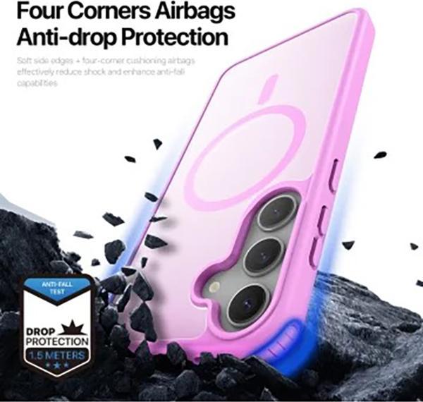 Actual product image Samsung Galaxy S25 Plus - Ducis Yind Series mit Magsafe in pink (Samsung Galaxy S25+)