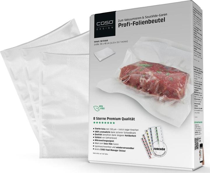 Actual product image Caso Foil bags (50 x)