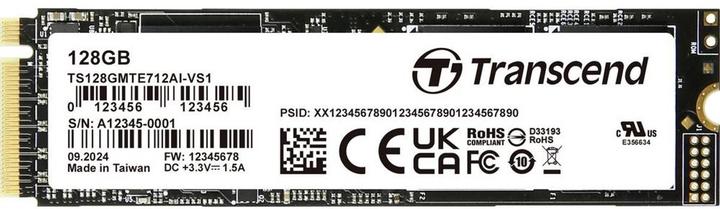 Transcend 128 GB Interne M.2 PCIe SSD TS128GMTE712AI-VS1