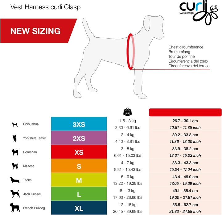 Produktbild Curli Geschirr Vest Air-Mesh 2XS, Ruby (XXS, Hund, Allgemein)