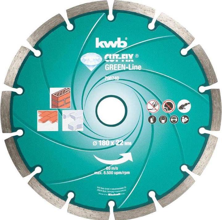 Produktbild kwb Diamant-Trennscheibe Greenline 180