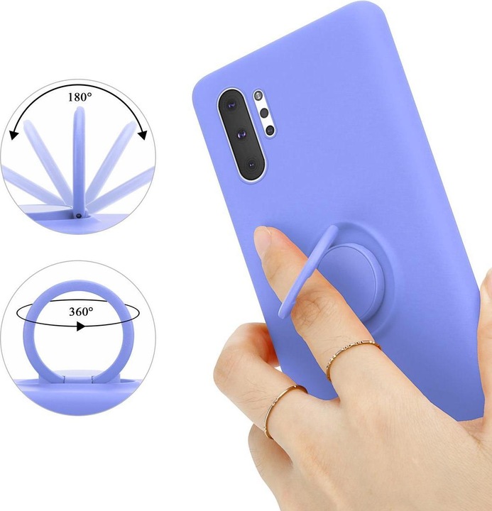 Actual product image Cadorabo TPU Liquid Ring Silicone Case Cover (Samsung Galaxy Note 10 Plus)