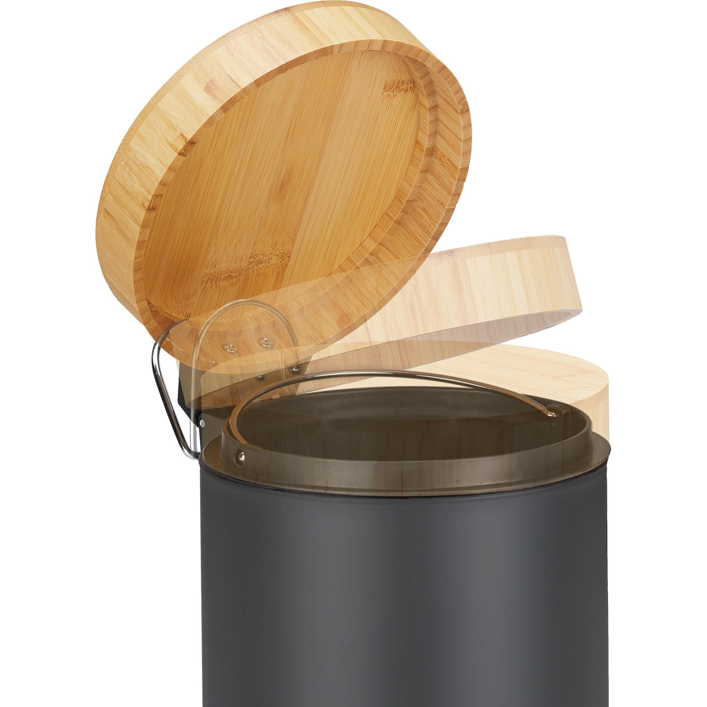 Thumbnail - Relaxdays Kosmetikeimer, Abfalleimer, Grau