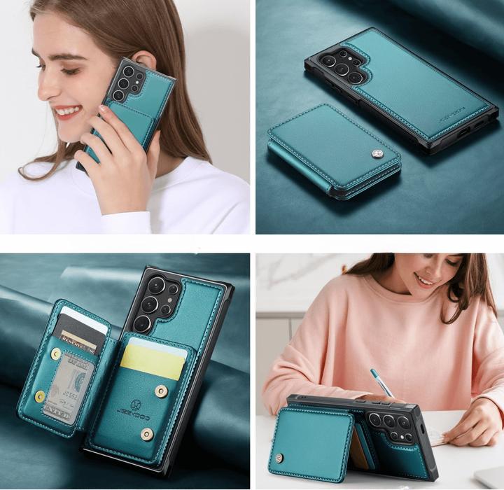 Produktbild Cover-Discount 2-in-1 Backcover mit Kreditkarten-Etui (Samsung Galaxy S24 Ultra)