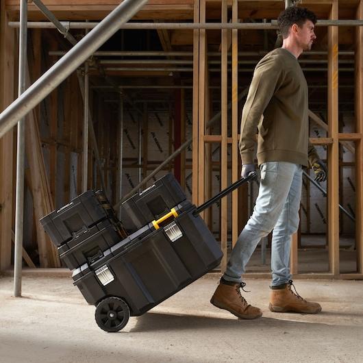 Actual product image Stanley T-STAK Mobile Assembly Box | Job Chest