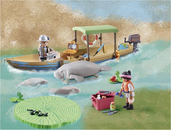 Actual product image Playmobil Boat trip to the manatees (71010, Playmobil Wiltopia)