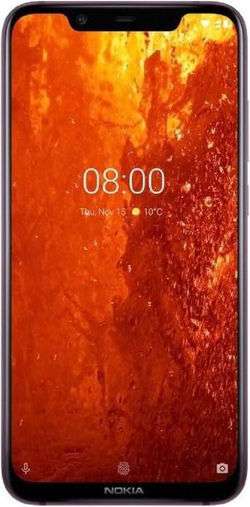 Produktbild Nokia 8.1 (64 GB, Iron, 6.18", Hybrid Dual SIM, 4G)