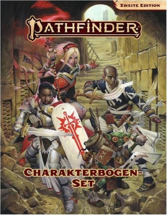 Pathfinder 2 - Charakterbogenset, Taschenbuch, 64 Seiten (DE-Ausgabe) (Deutsch, 3 - 12 Spieler)