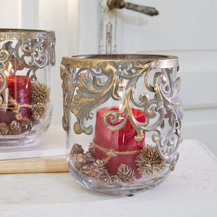 Image du produit Loberon Photophore set de 2 pièces Sundini or antique (2 x, H)