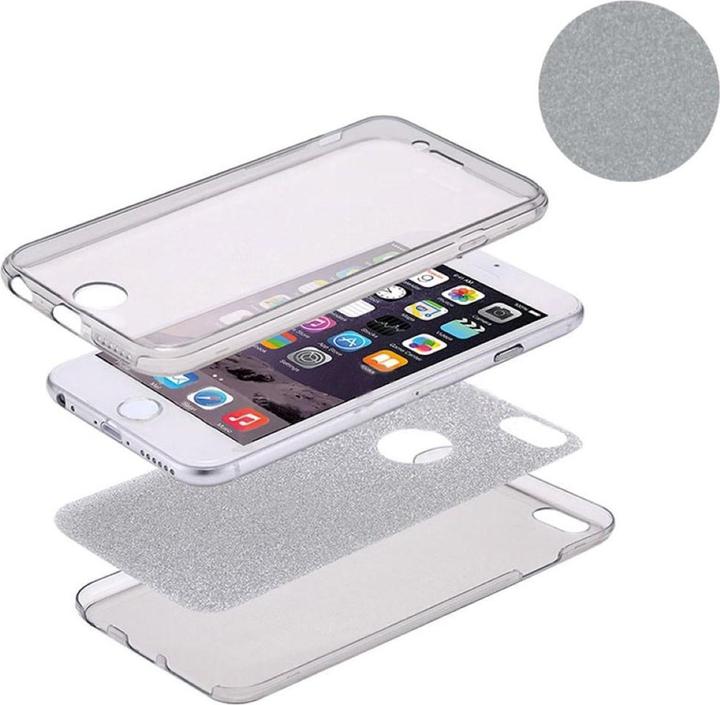 Actual product image König Design Full TPU Case for Samsung Galaxy S7 Edge Protective Cover Mobile Glitter Cover Grey (Samsung Galaxy S7 Edge)