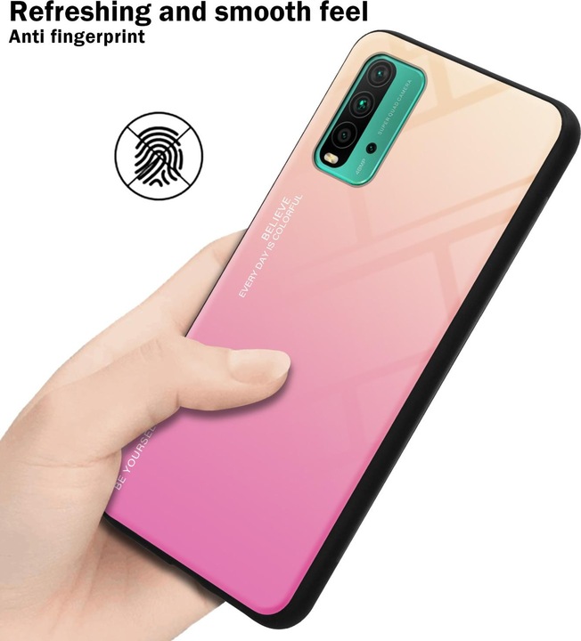Actual product image Cadorabo TPU 2 colors glass envelope (Xiaomi Redmi 9T, Xiaomi Poco M3)
