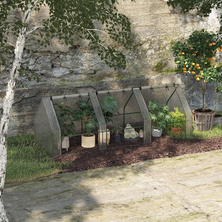 Produktbild Outsunny Folientunnel mit 3 Türen