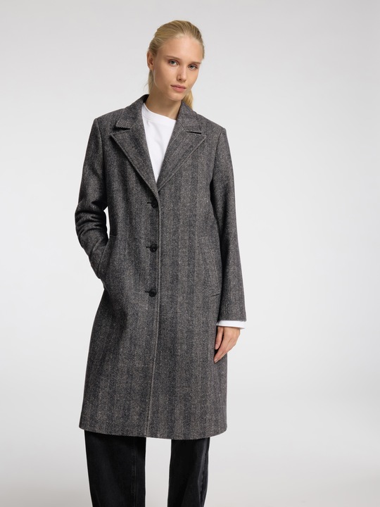 Actual product image Selected Femme Slfnew Alma Wool Coat Herringbone Noos (42)