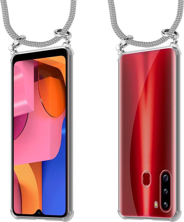Produktbild Cadorabo TPU Handy Kette SILBER Cover