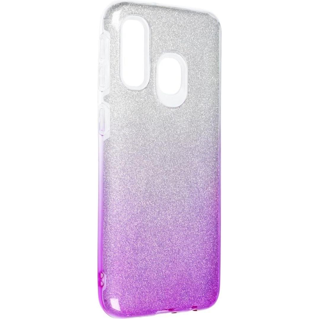 König Design Handyhülle für Samsung Galaxy A40 Schutzcase Cover Bumper Schale Glitzer Violett (Samsung Galaxy A40), Smar...