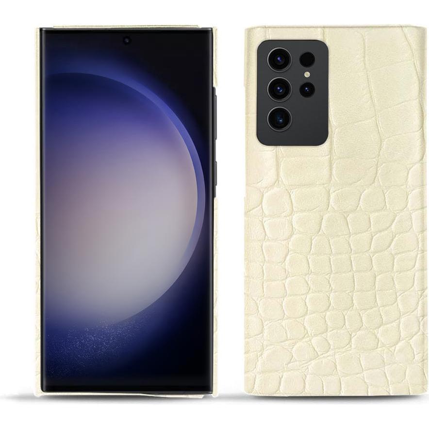 Thumbnail - Noreve Lederschutzhülle (Samsung Galaxy S23 Ultra), Smartphone Hülle, Beige