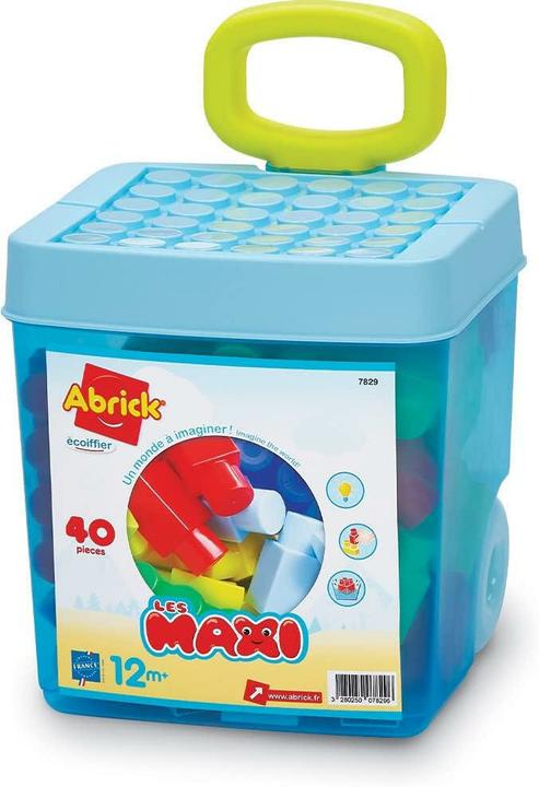 Immagine prodotto Ecoiffier Set di blocchi Abrick in valigia blu su ruote (104000000000 l)