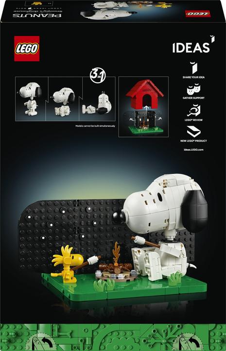 Produktbild LEGO Peanuts: Snoopys Hundehütte (21368, LEGO Ideas)