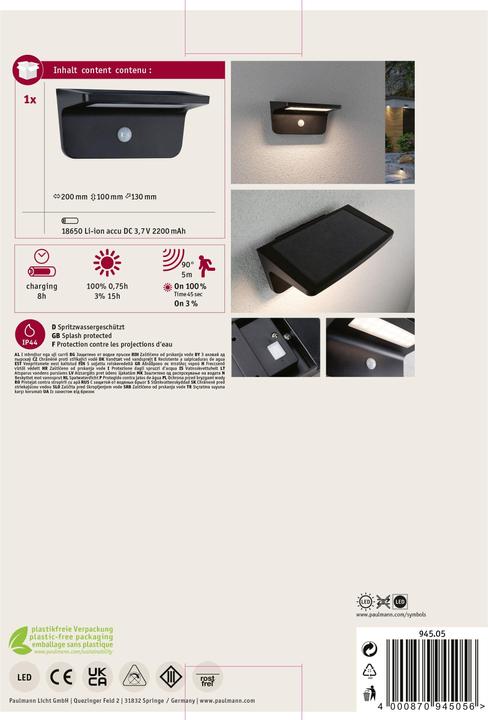 Actual product image Paulmann Cyrus (600 lm, IP44)