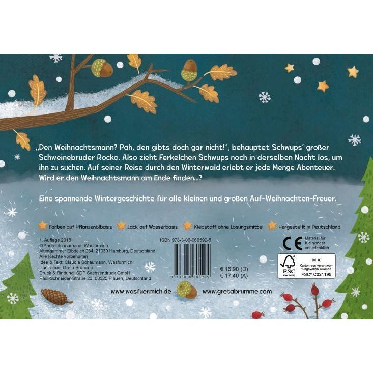 Thumbnail - Schwups sucht den Weihnachtsmann, Kinderbücher von Claudia Schaumann