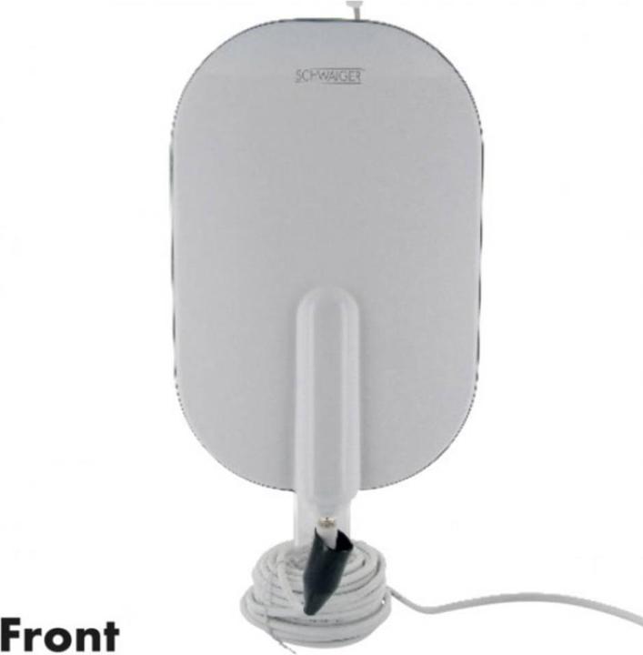 Produktbild Schwaiger DTA4000 011 - Outdoor - Weiss - 8,5 m - 36 dB - Duale Polarisation - DVB-T,DVB-T2 (Flachantenne, 36 dB, DVB-T / -T2)