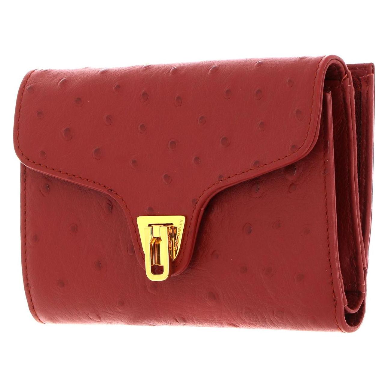 Coccinelle, Damen, Portemonnaie, Beat Ostrich Wallet, Rot