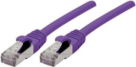 Produktbild Exertis Connect Patchkabel S/FTP (PiIMF), Cat 6A (EIA/TIA), violett, 25,0 m Patchkabel mit besonders schmalem Knicks (CAT6a, 25 m)