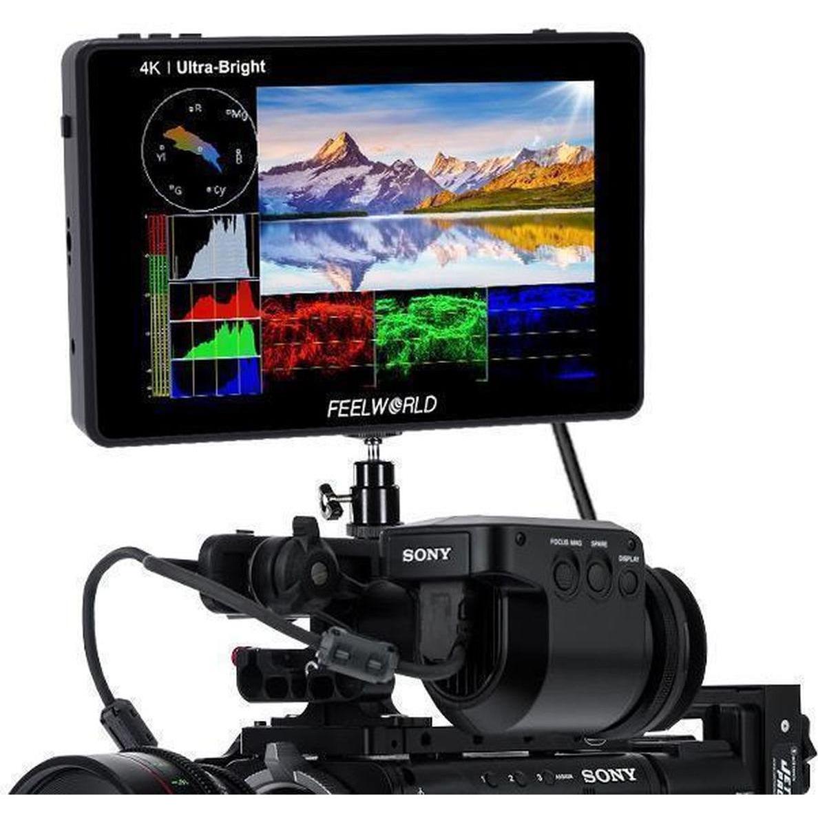 Feelworld Monitor LUT7 FHD 7 pollici HDMI 4K LUT7 (7", Full HD), Monitor video