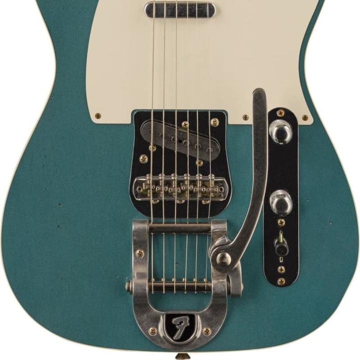Fender Custom Shop LTD Twisted Telecaster Custom Journeyman Relic, Aged Ocean Turquoise (E-Gitarre, Griffbrett: Ahorn, Hals: Ahorn, Korpus: Esche)