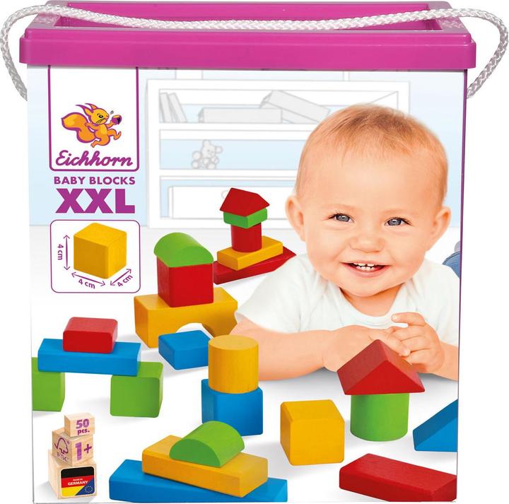 Actual product image Eichhorn Colourful wooden blocks Baby