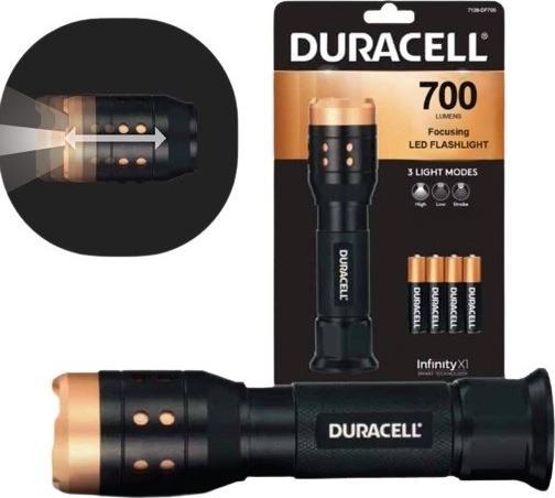 Duracell Lampe torche en aluminium 700 LM (14 cm, 700 lm)