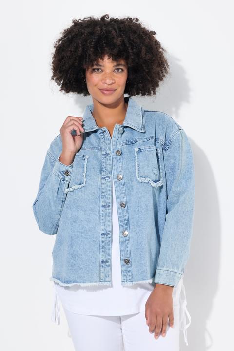 Produktbild Angel of Style Jeansjacke, oversized, destroyed, Rückendruck (50)