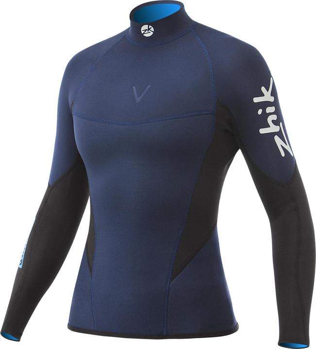 Zhik Top Microfleece V Langarm, Damen (1 mm, 38)