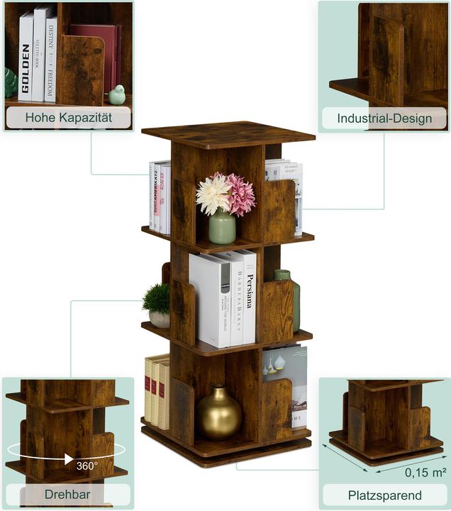 Produktbild Relaxdays Bücherregal (39 x 39 x 95 cm)