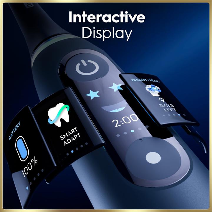 Immagine prodotto Oral-B Oral B - iO9 Electric Toothbrush - Sapphire Blue - 2 Brush Head, Charging Travel Case