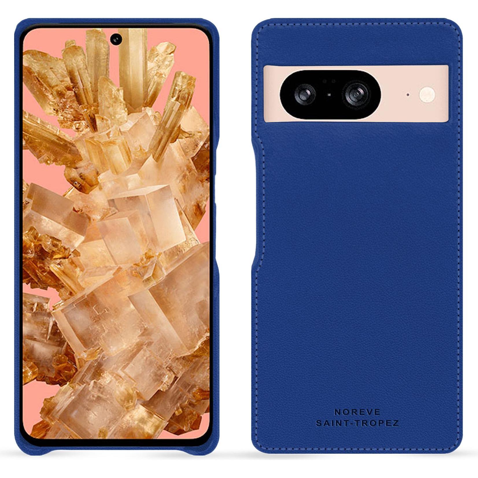 Noreve Lederschutzhülle (Google Pixel 8), Smartphone Hülle, Blau