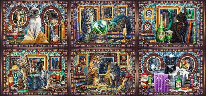 Actual product image Trefl Lisa Parker - Moustache miracle cats (9000 pieces)