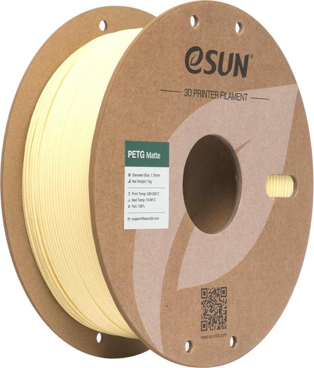 Produktbild eSUN Filament PETG-Matte Almond 1.75 mm 1 kg (PETG, 1.75 mm, 1000 g)