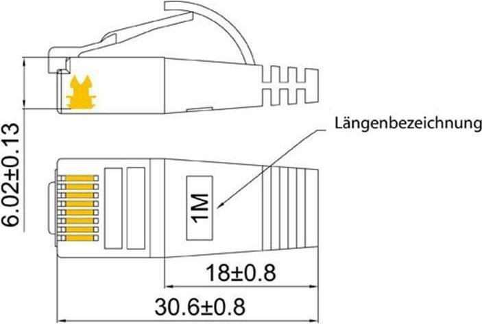 Image du produit Lightwin Câble de réseau (STP, CAT6, 0.50 m)