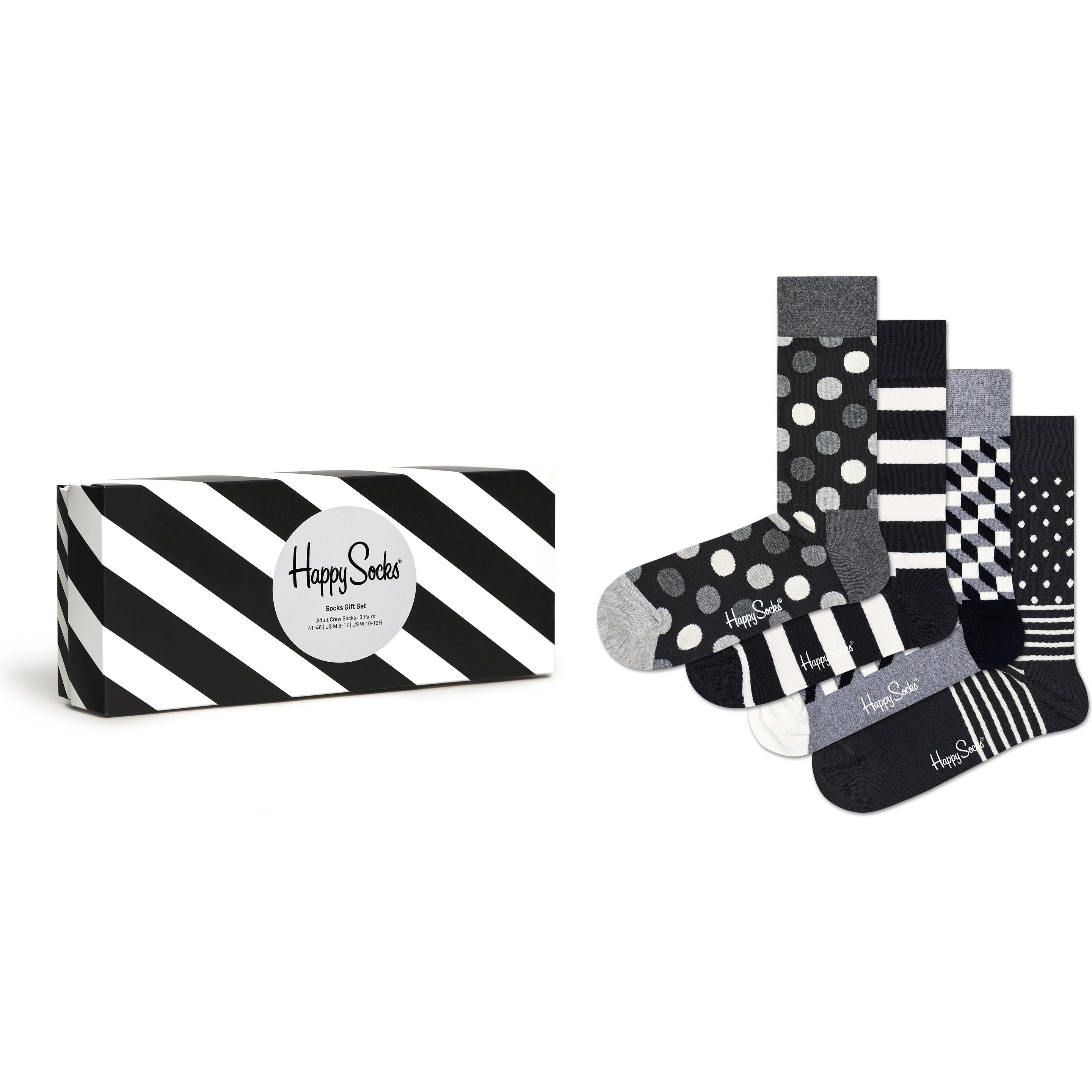 Thumbnail - Happy Socks, Damen, Socken, Classic Black & White, Mehrfarbig, (4er Pack, 36 - 40)