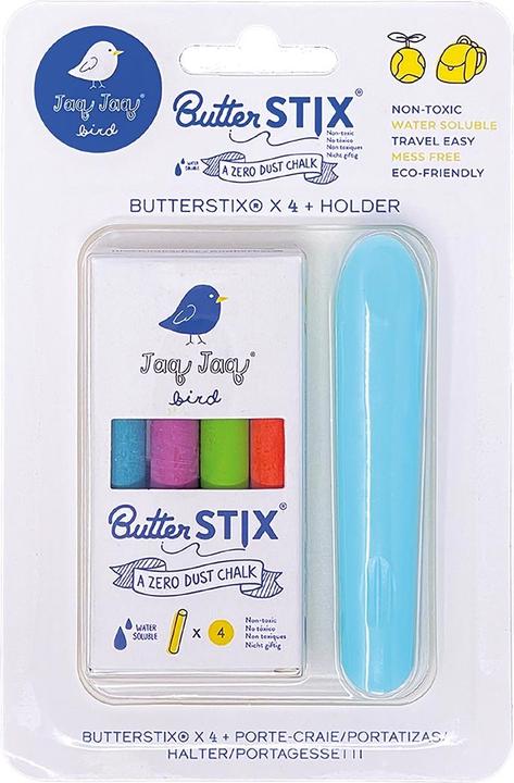Jaq Jaq Bird 4 gessetti Butterstix con supporto (5 x)
