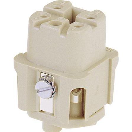Thumbnail - Harting 09 12 005 2633 Stiftindsats Han Q 5 + PE Han-Quick Lock 1 stk, Elektronikkabel + Stecker, Grau